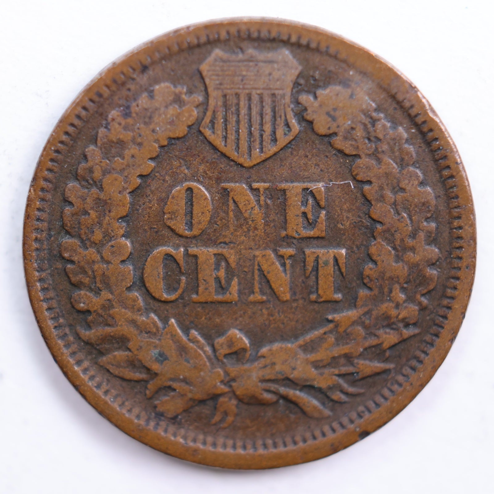 1867 Indian Head Cent, Very Good Circulated Coin, Store #CT0594