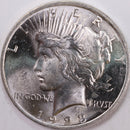 1923 Peace Silver Dollar, Gem Mint State Uncirculated Coin, Store