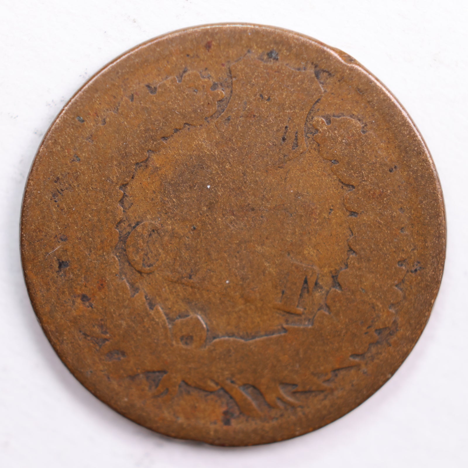 1868 Indian Head Cent, Abt Good Circulated Coin, Store #CT0596