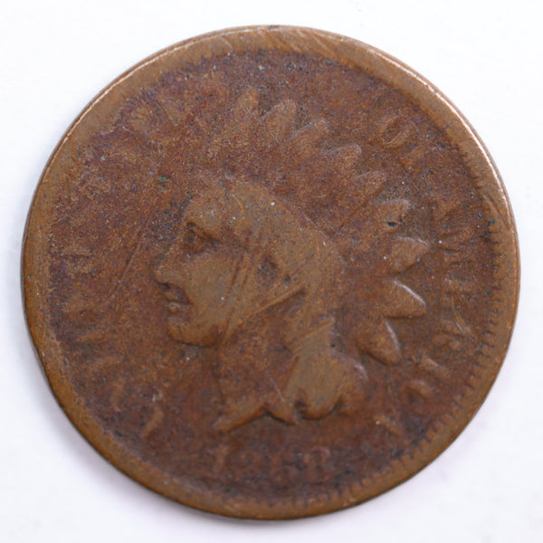 1868 Indian Head Cent, Good Circulated Coin, Store #CT0597
