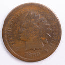 1869 Indian Head Cent, Good Circulated Coin, Store