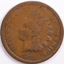 1872 Indian Head Cent, Very Good Circulated Coin, Store