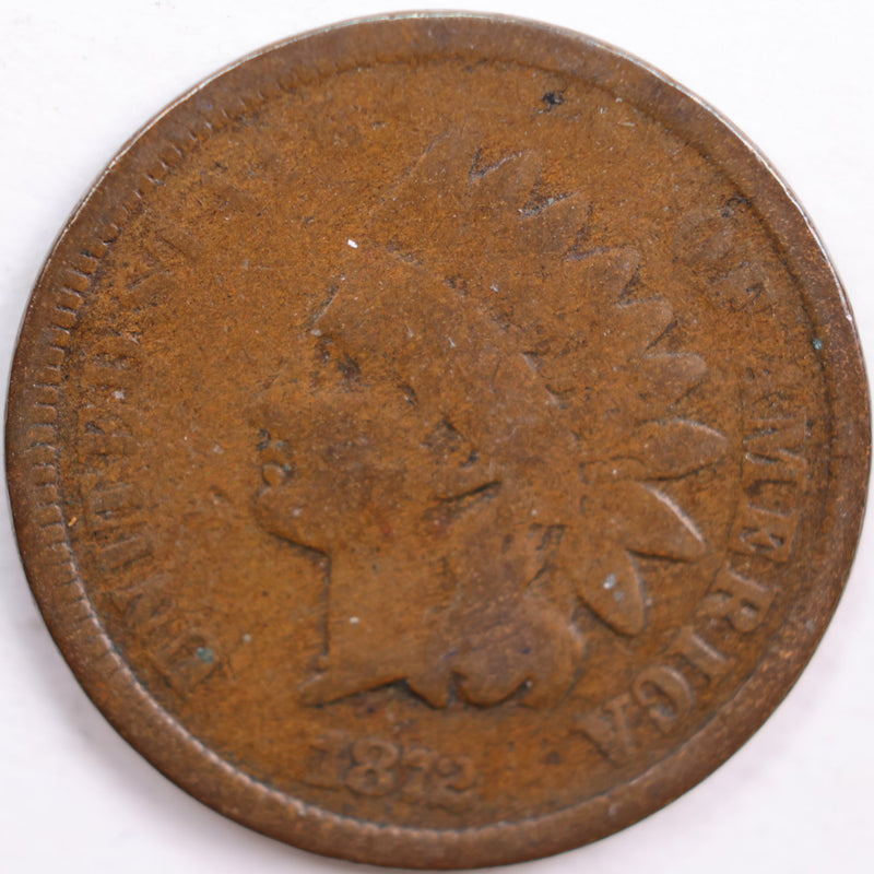 1872 Indian Head Cent, Very Good Circulated Coin, Store