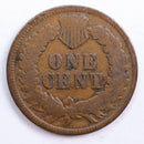 1872 Indian Head Cent, Very Good Circulated Coin, Store