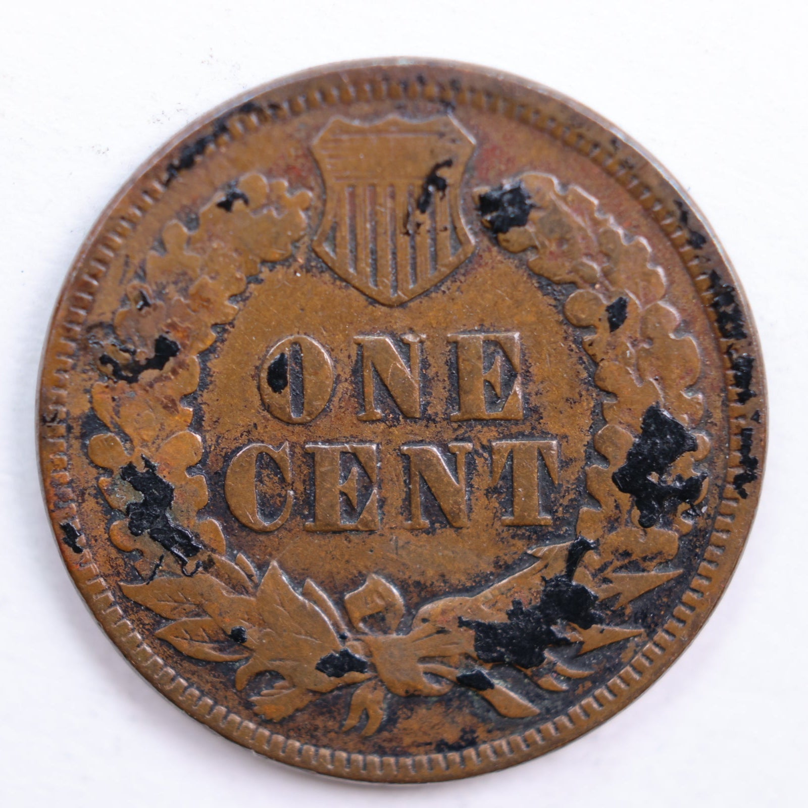 1872 Indian Head Cent, Very Good Circulated Coin, Store #CT0601
