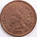 1874 Indian Head Cent, Abt Uncirculated Coin, Store