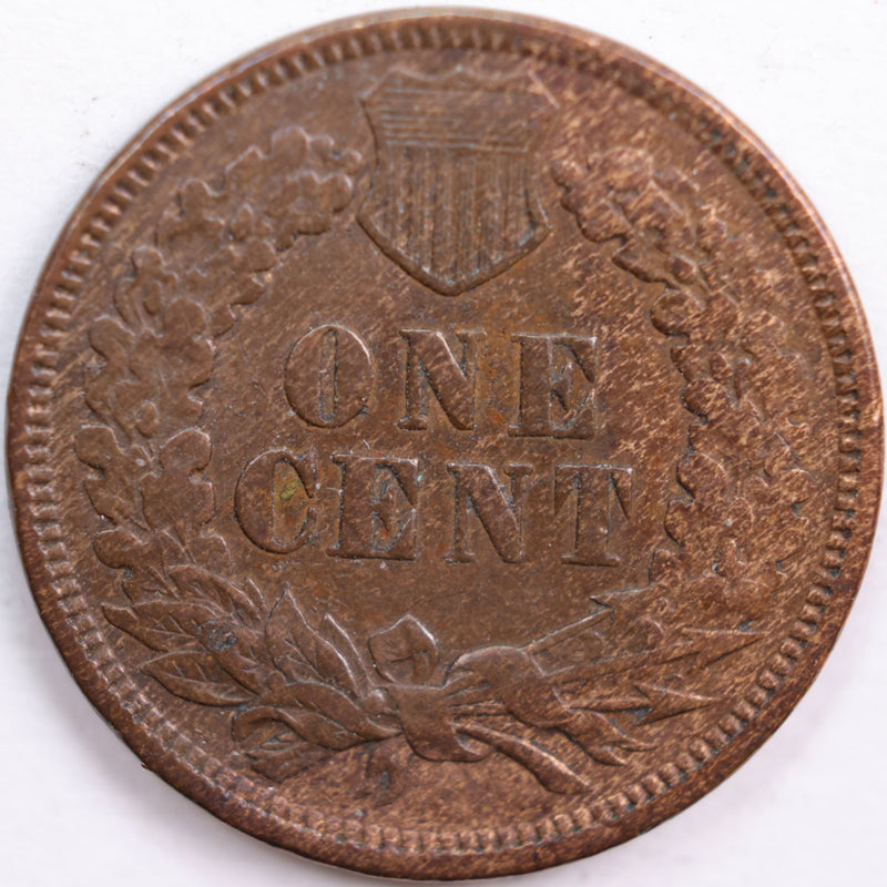 1874 Indian Head Cent, Abt Uncirculated Coin, Store