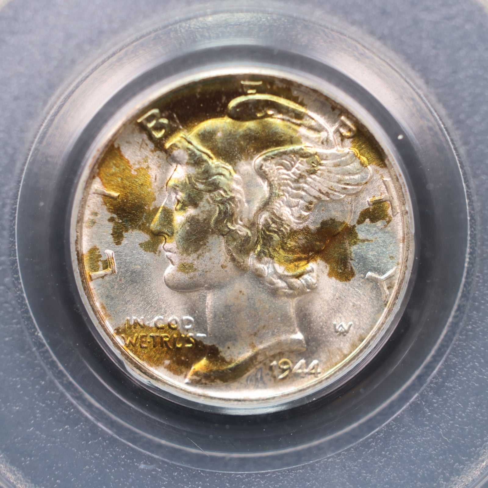 1944-D Mercury Silver Dime, PCGS MS68 Full Band, Store #DE0935.