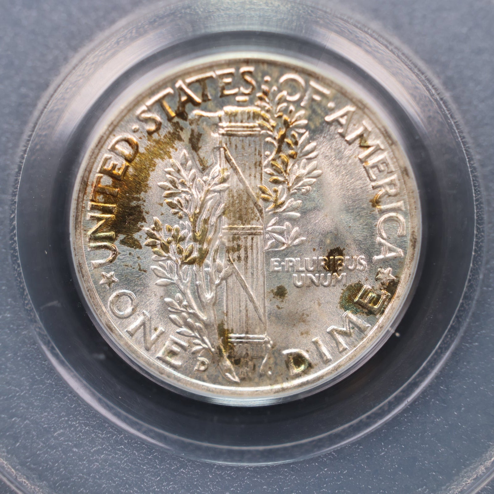 1944-D Mercury Silver Dime, PCGS MS68 Full Band, Store #DE0935.