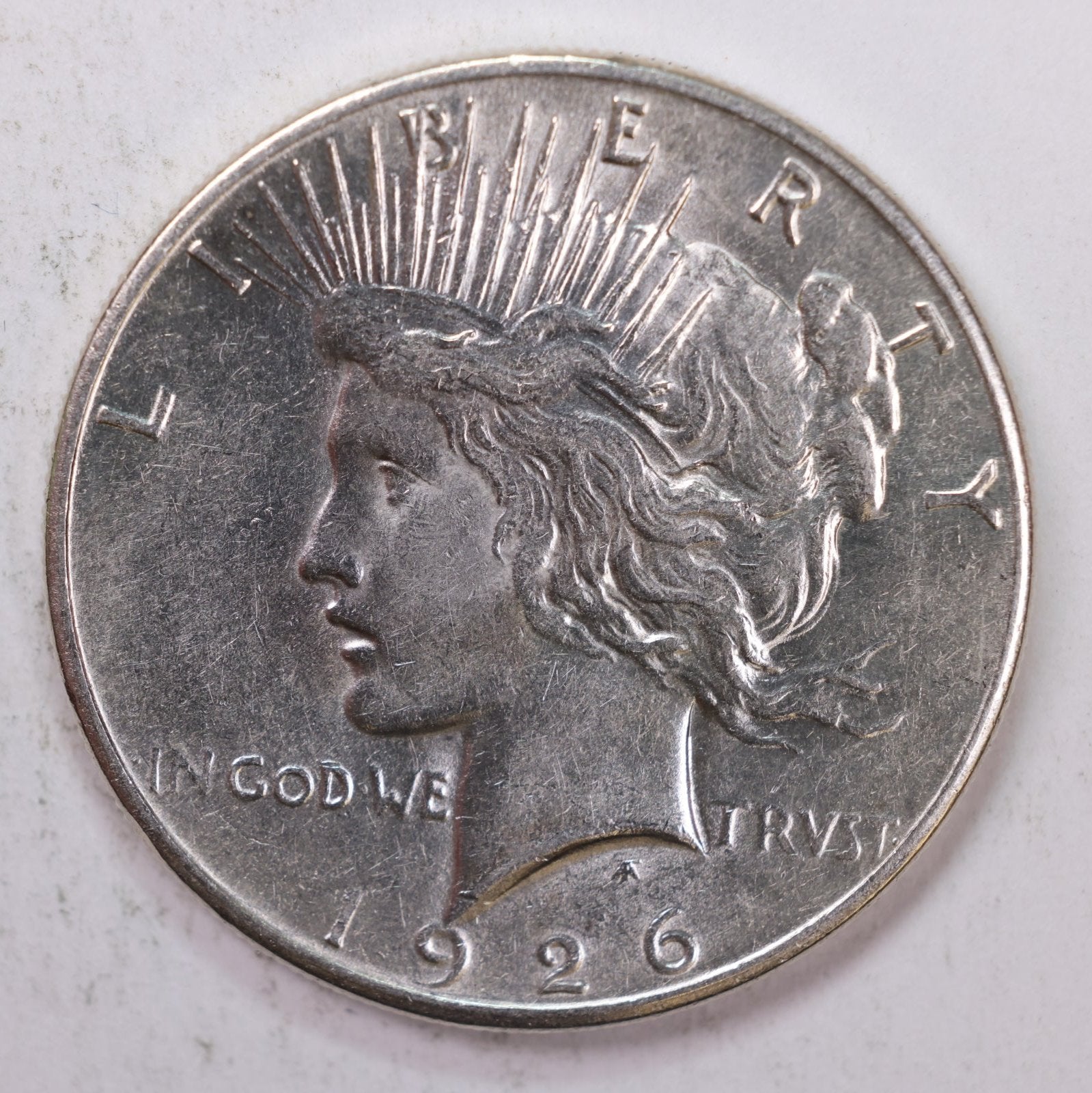 1926-S Peace Dollar, Uncirculated Coin, Store #9023