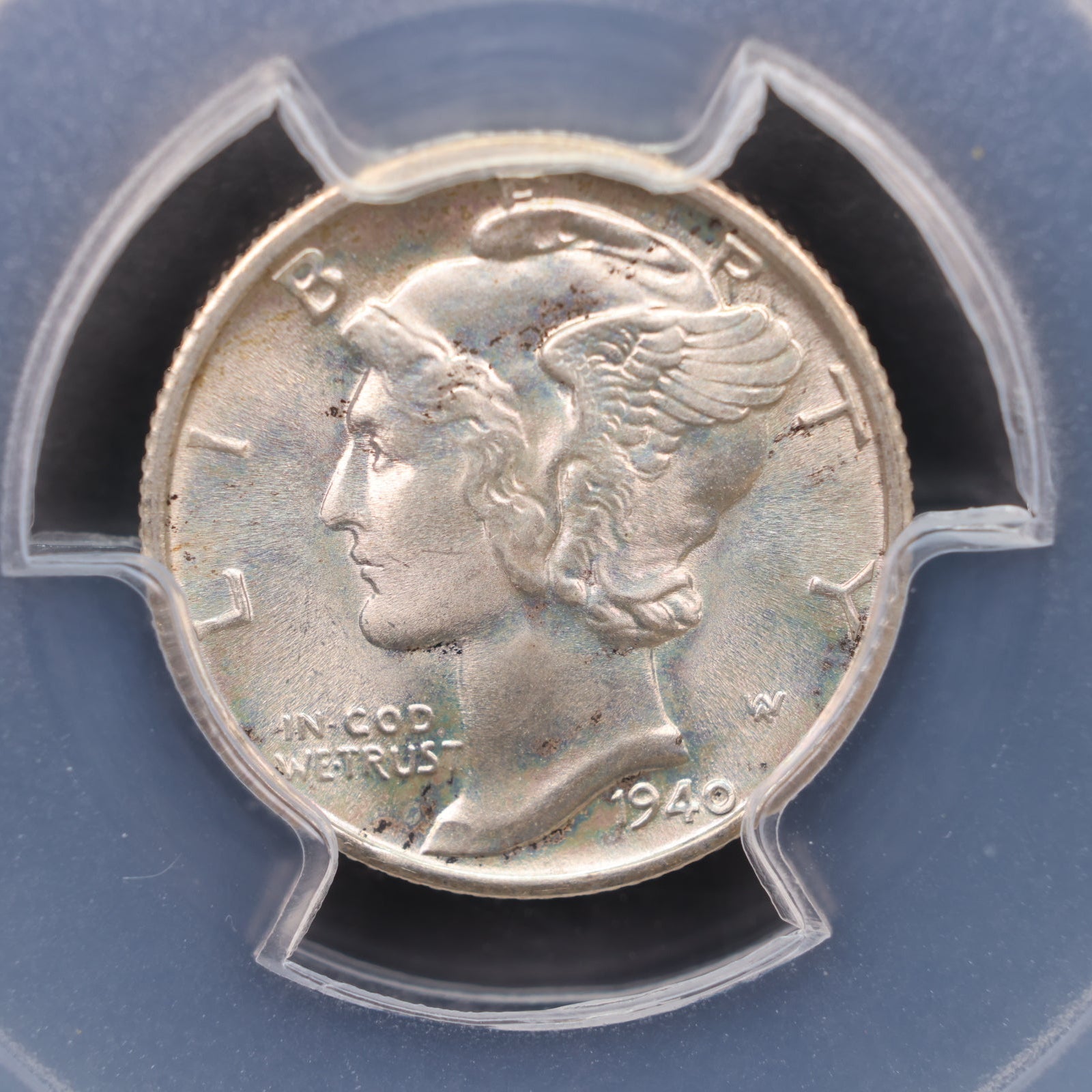 1940-S Mercury Silver Dime, PCGS MS68 Full Band, Store #DE0936.