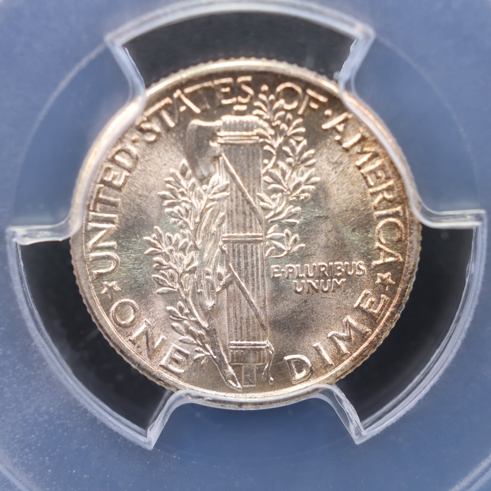 1938 Mercury Silver Dime, PCGS MS67 Full Band, Store #DE0937.