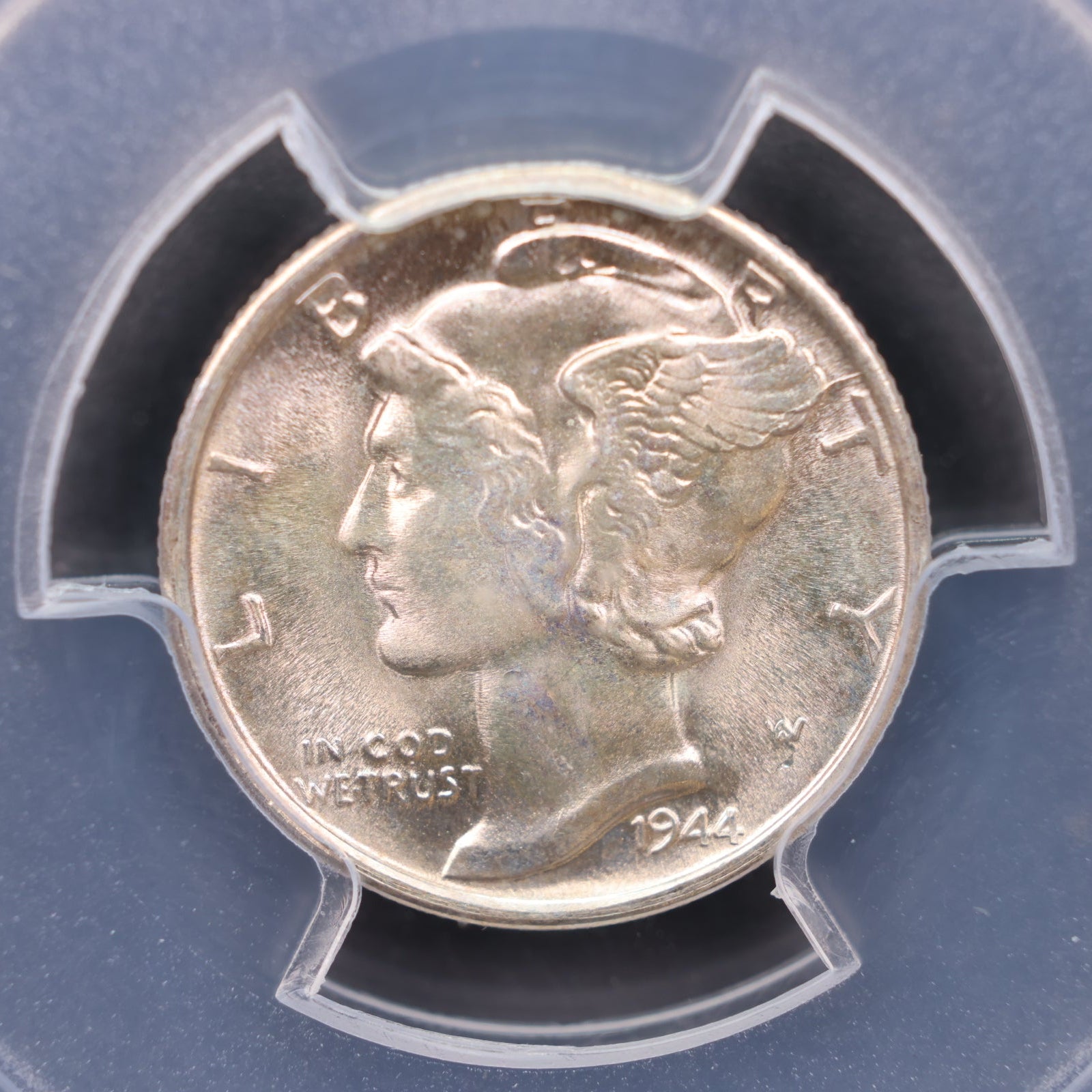 1944-S Mercury Silver Dime, PCGS MS67 Full Band, Store #DE0938.