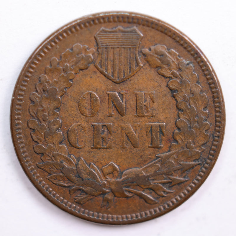 1876 Indian Head Cent, Abt Uncirculated Coin, Store