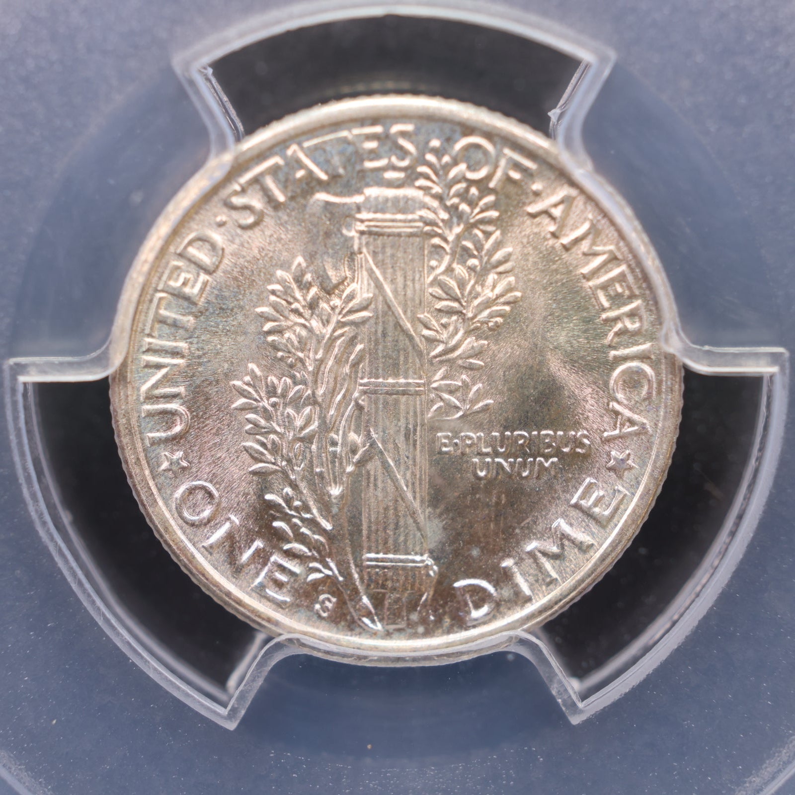 1944-S Mercury Silver Dime, PCGS MS67 Full Band, Store #DE0938.