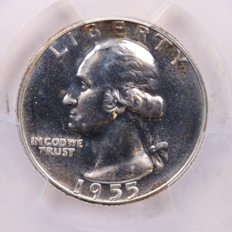 1955 Washington Silver Quarter., PCGS Proof 66., Store