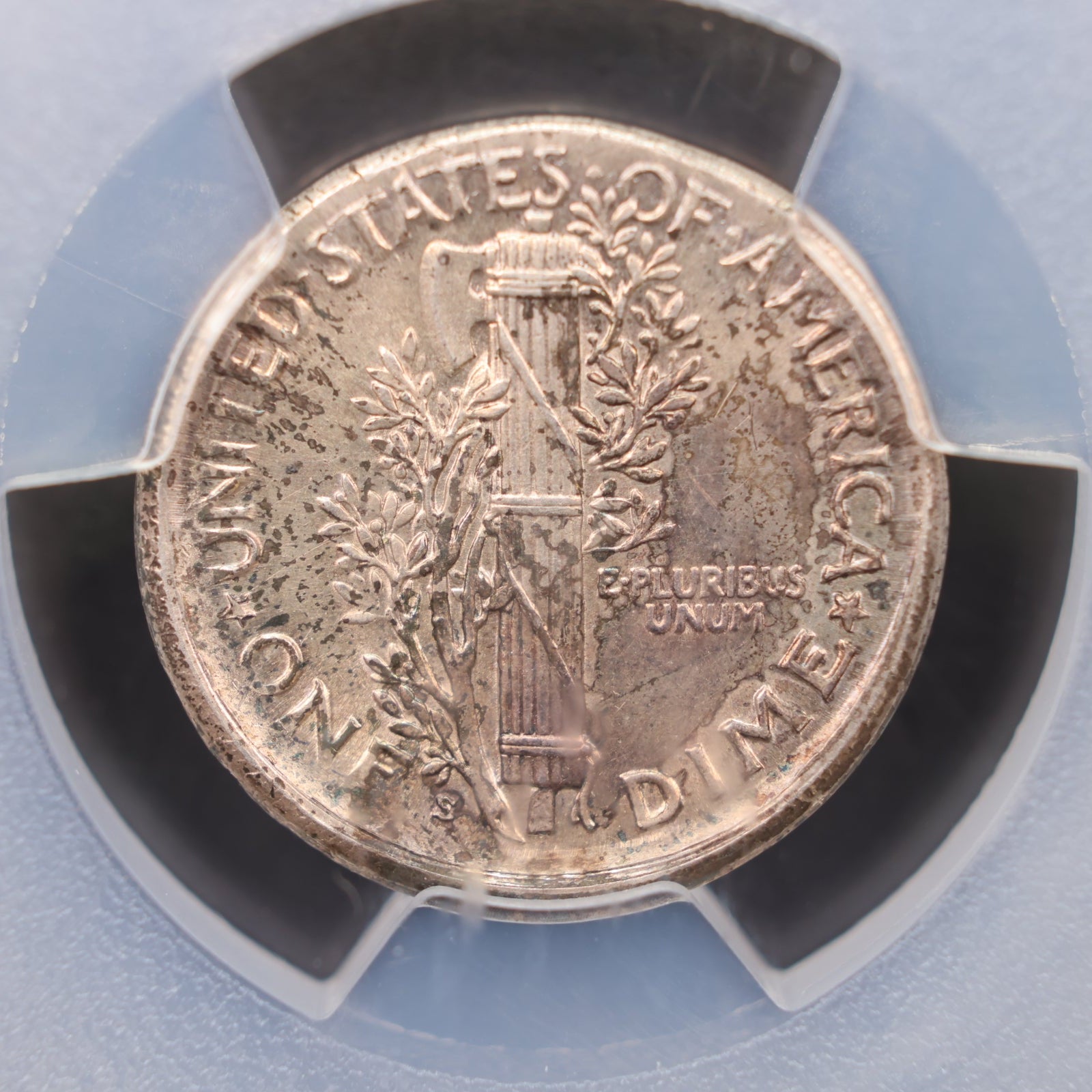 1926-S Mercury Silver Dime, PCGS MS62, Mint Error, Store #DE0940.