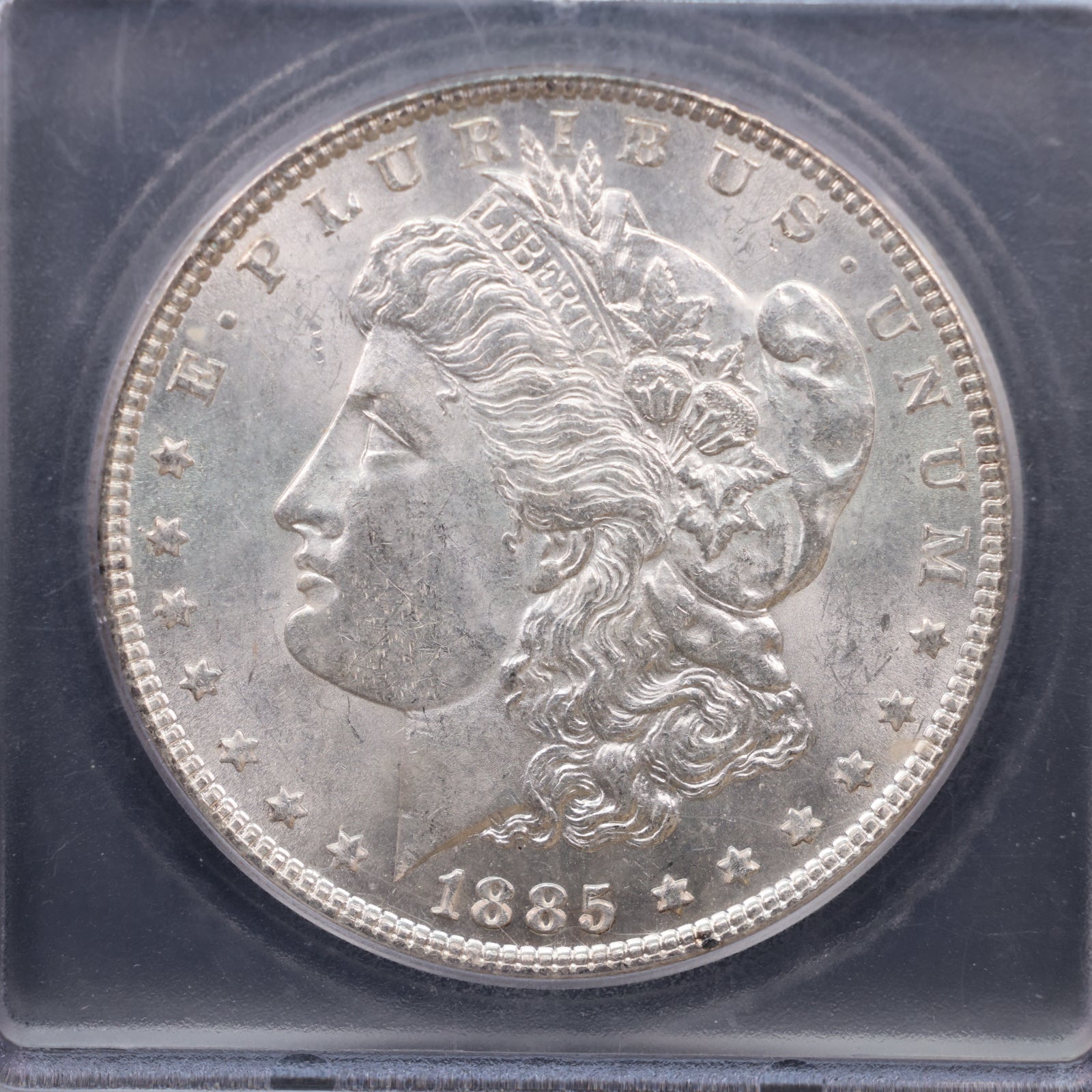 1885 Morgan Silver Dollar, ICG MS65, Uncirculated Coin, Store SALE #DR0553.