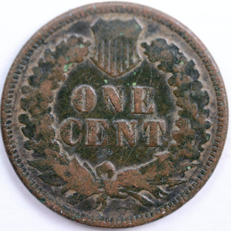 1872 Indian Head Cent, Very Good Circulated Coin, Store