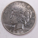 1934-D Peace Silver Dollar., Uncirculated Details Coin., Store
