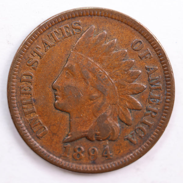 1894 Indian Head Cent, Very Fine Circulated Coin, Store #CT0623