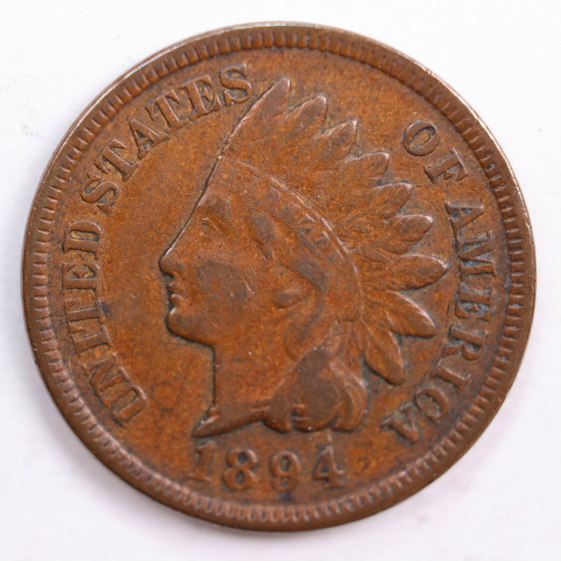 1894 Indian Head Cent, Very Fine Circulated Coin, Store