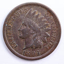 1894 Indian Head Cent, Extra Fine Circulated Coin, Store