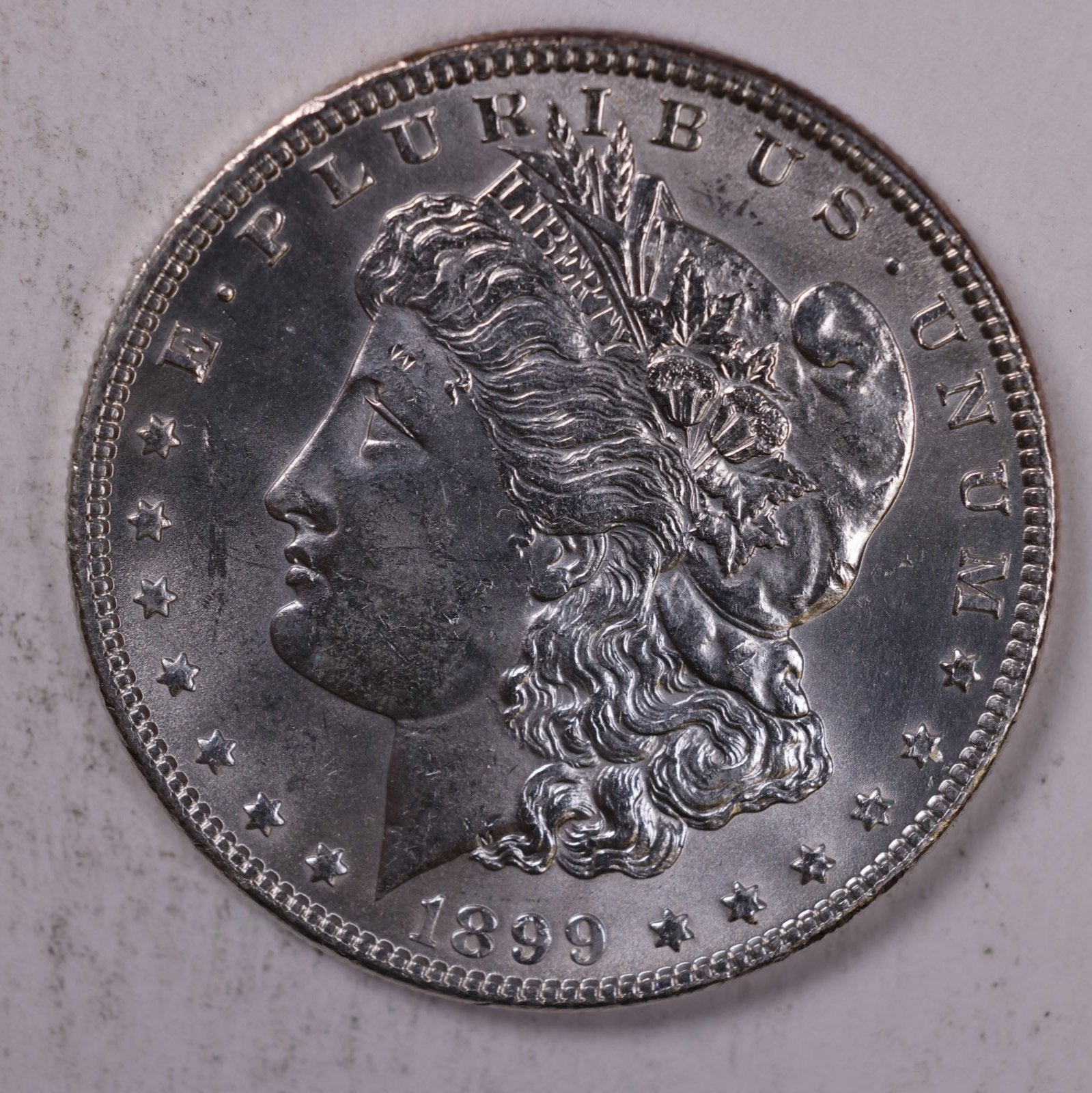 1899 Morgan Silver Dollar., Gem Mint State Uncirculated Coin., Store #9042