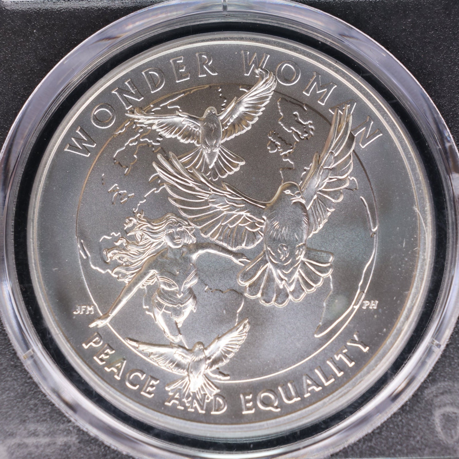 2025 Wonder Women U.S. Mint Medal, 1 OZT Silver, PCGS MS69, Store #GMC412.