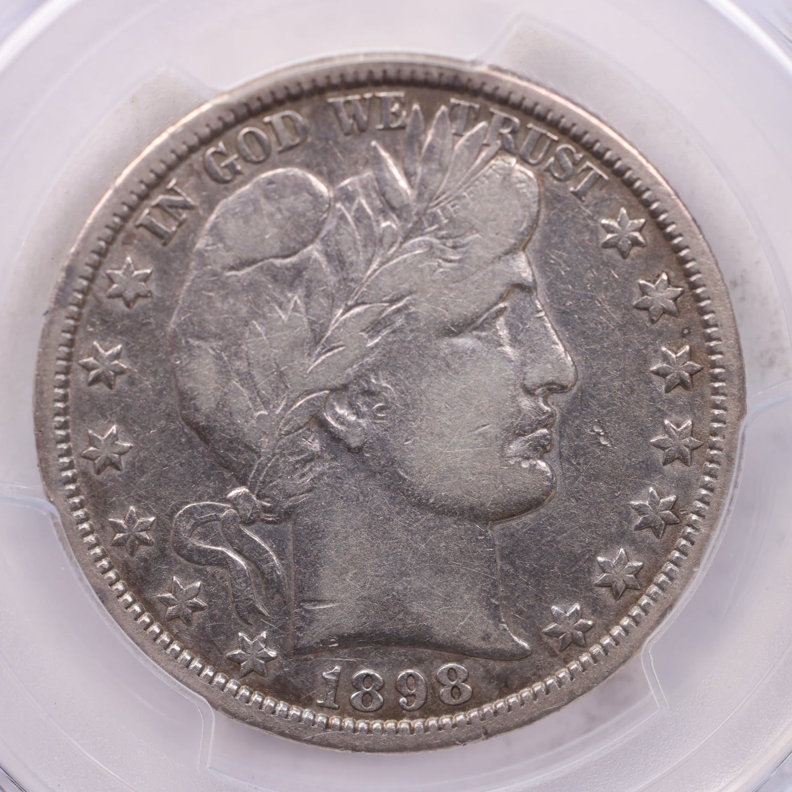 1898-O 50C Barber Half Dollar., PCGS VF-25., Store #18755