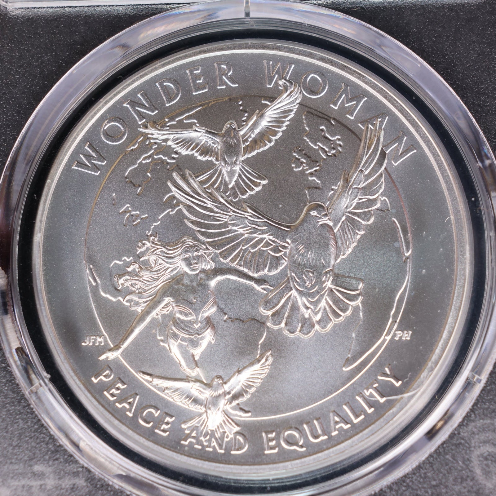 2025 Wonder Women U.S. Mint Medal, 1 OZT Silver, PCGS MS70, Store #GMC415.