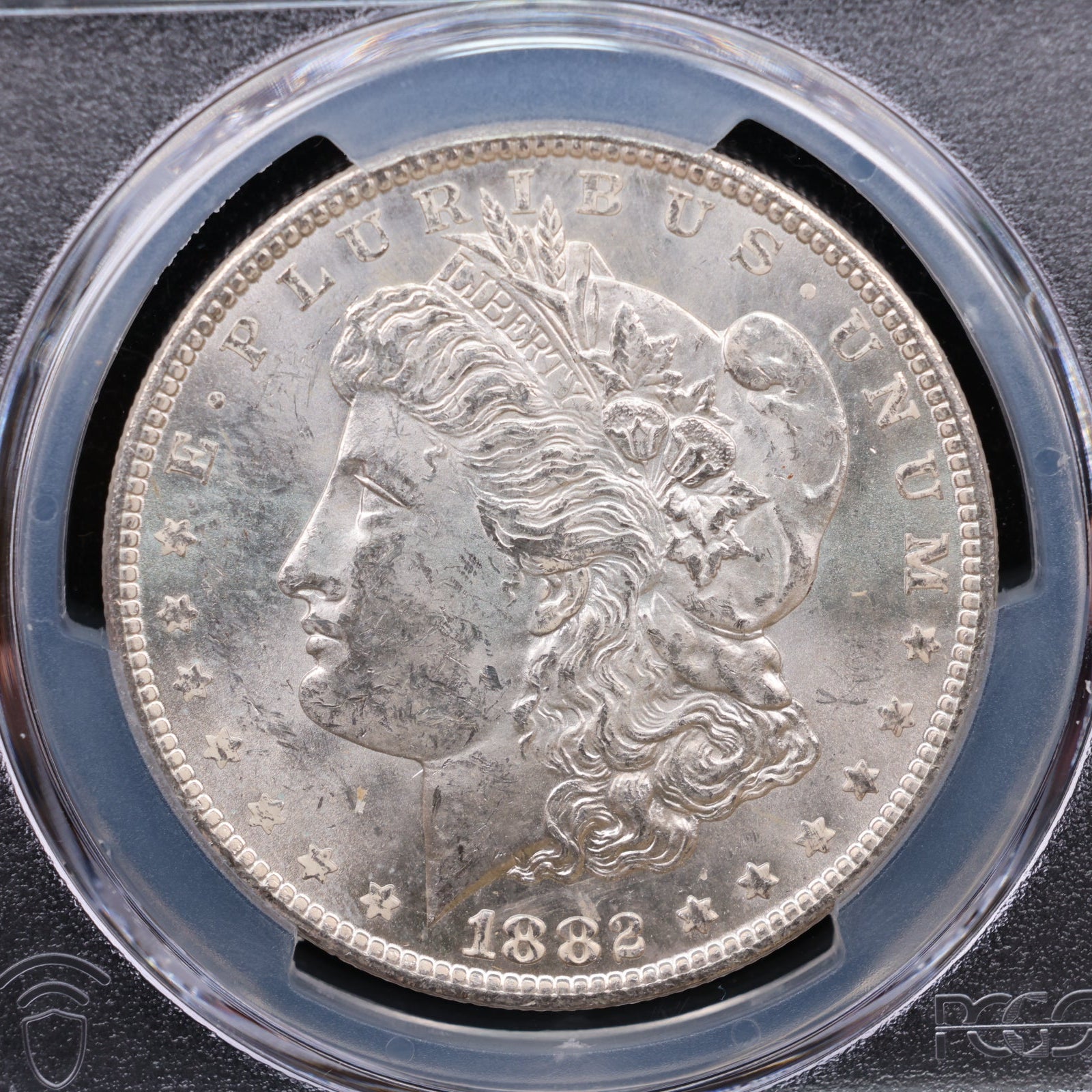 1882-CC Morgan Silver Dollar, (GSA), PCGS MS62, Uncirculated Coin, Store#DR0554.