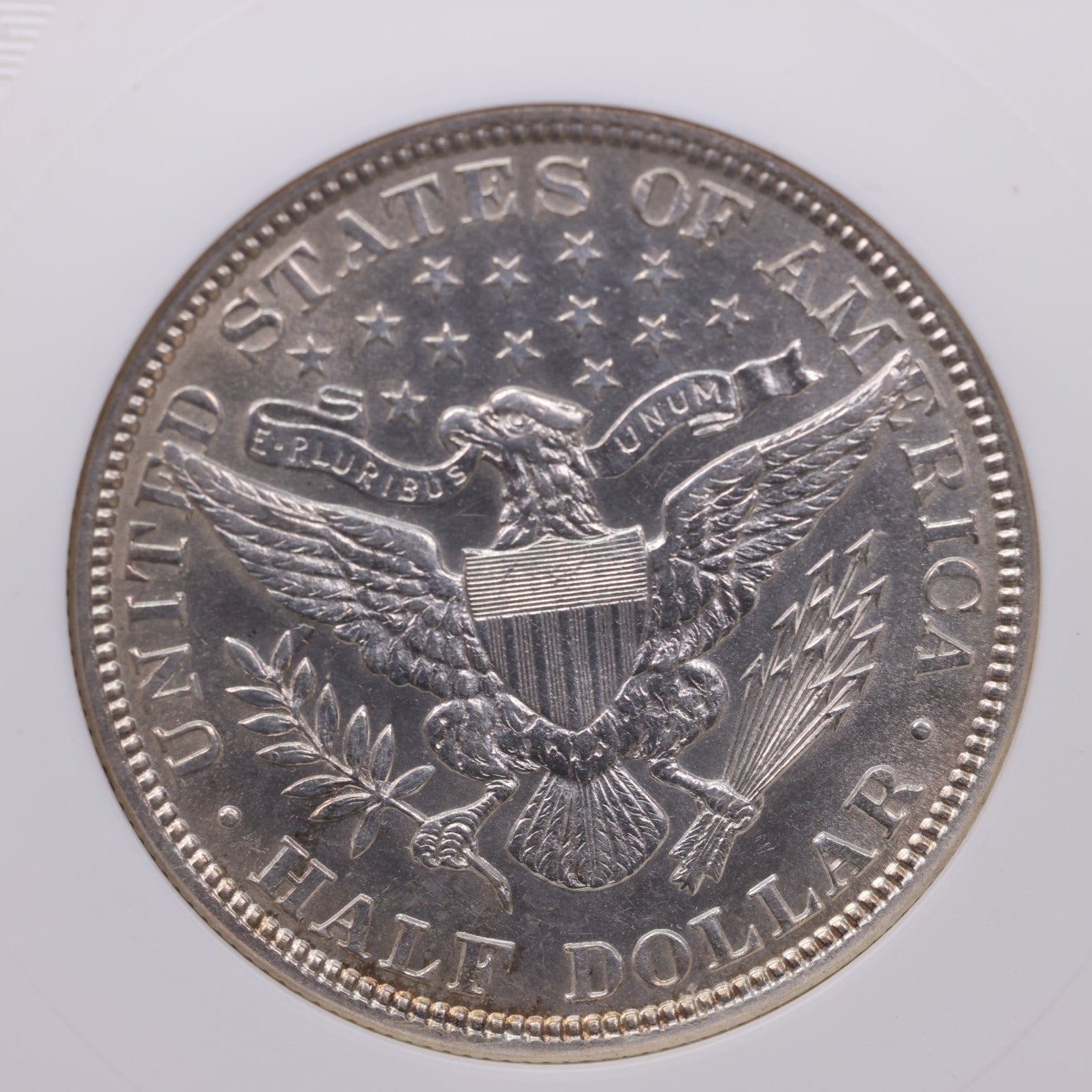 1899 50C Barber Half Dollar., ANACS Graded; AU55., Store #18757