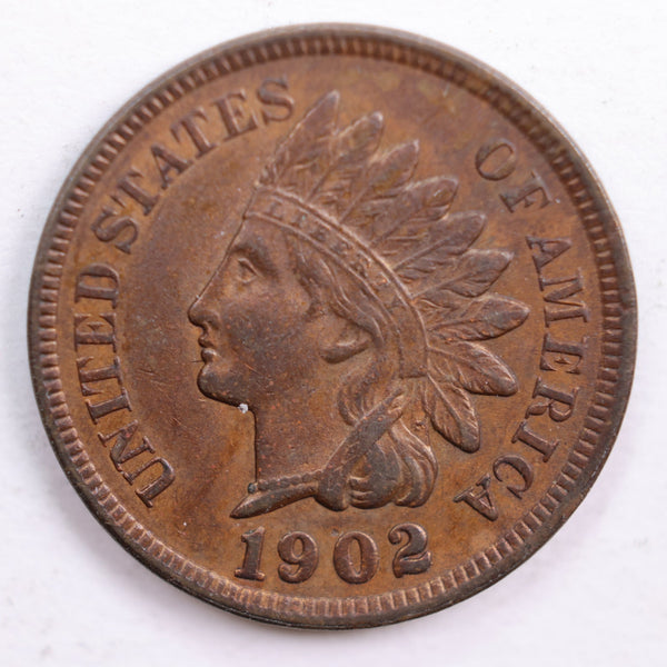 1902 Indian Head Cent, Extra Fine Circulated Coin, Store #CT0637