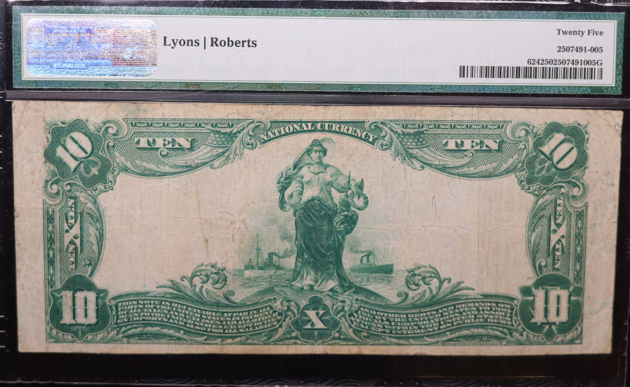 1902 $10, Front Royal, Virginia. CH#2967, PMG VF-25, Fr#624, Store LGNG002.