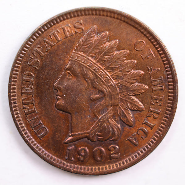 1902 Indian Head Cent, Mint State Uncirculated Coin, Store #CT0639