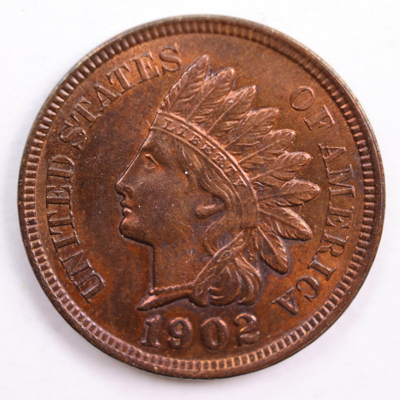 1902 Indian Head Cent, Mint State Uncirculated Coin, Store