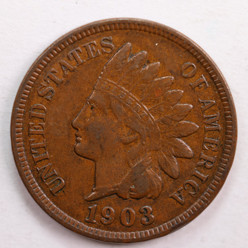 1903 Indian Head Cent, Extra Fine Circulated Coin, Store