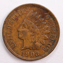 1903 Indian Head Cent, Very Fine Circulated Coin, Store