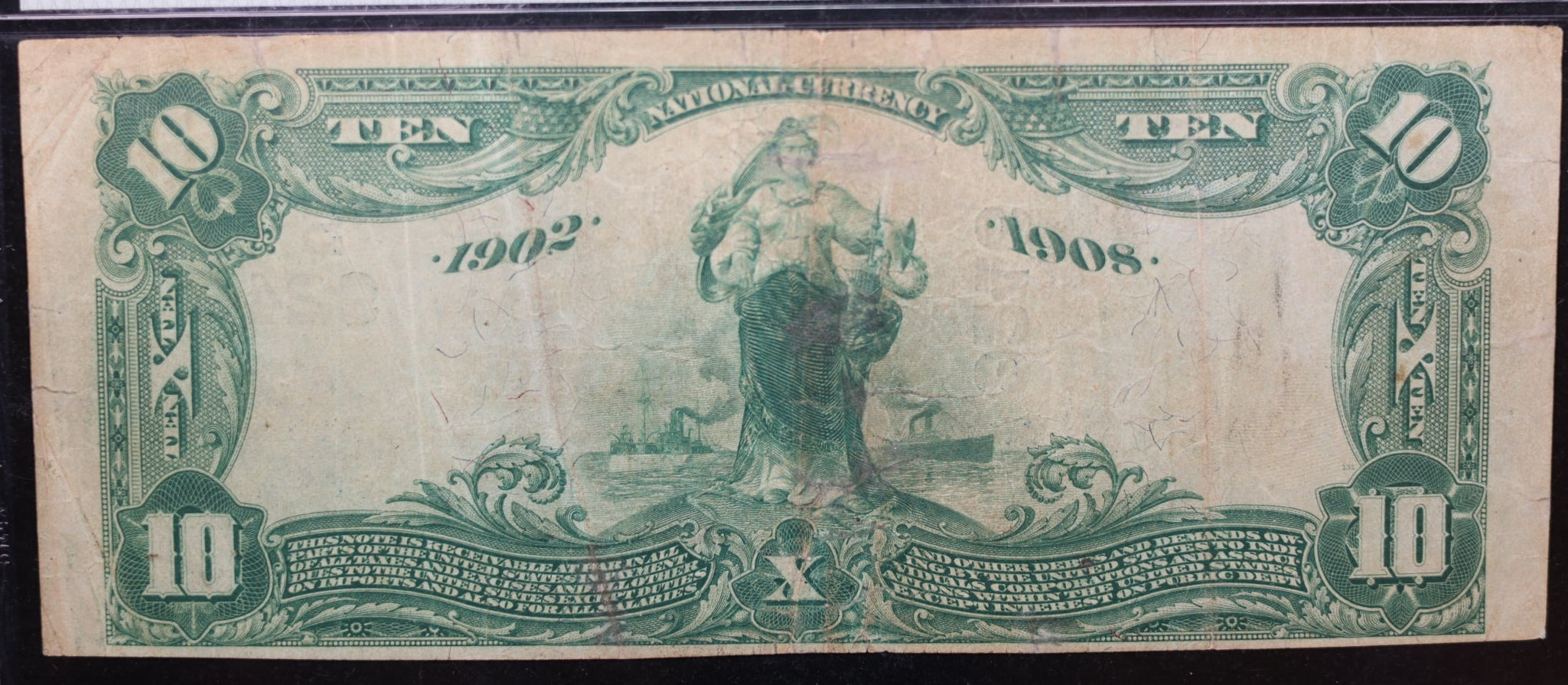 1902 $10, Charlottesville, Virginia, CH#9246, PMG VF20, Fr#618, Store LGNG010.
