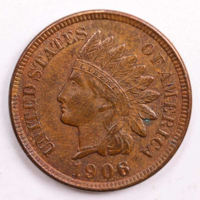 1906 Indian Head Cent, Mint State Uncirculated Coin, Store