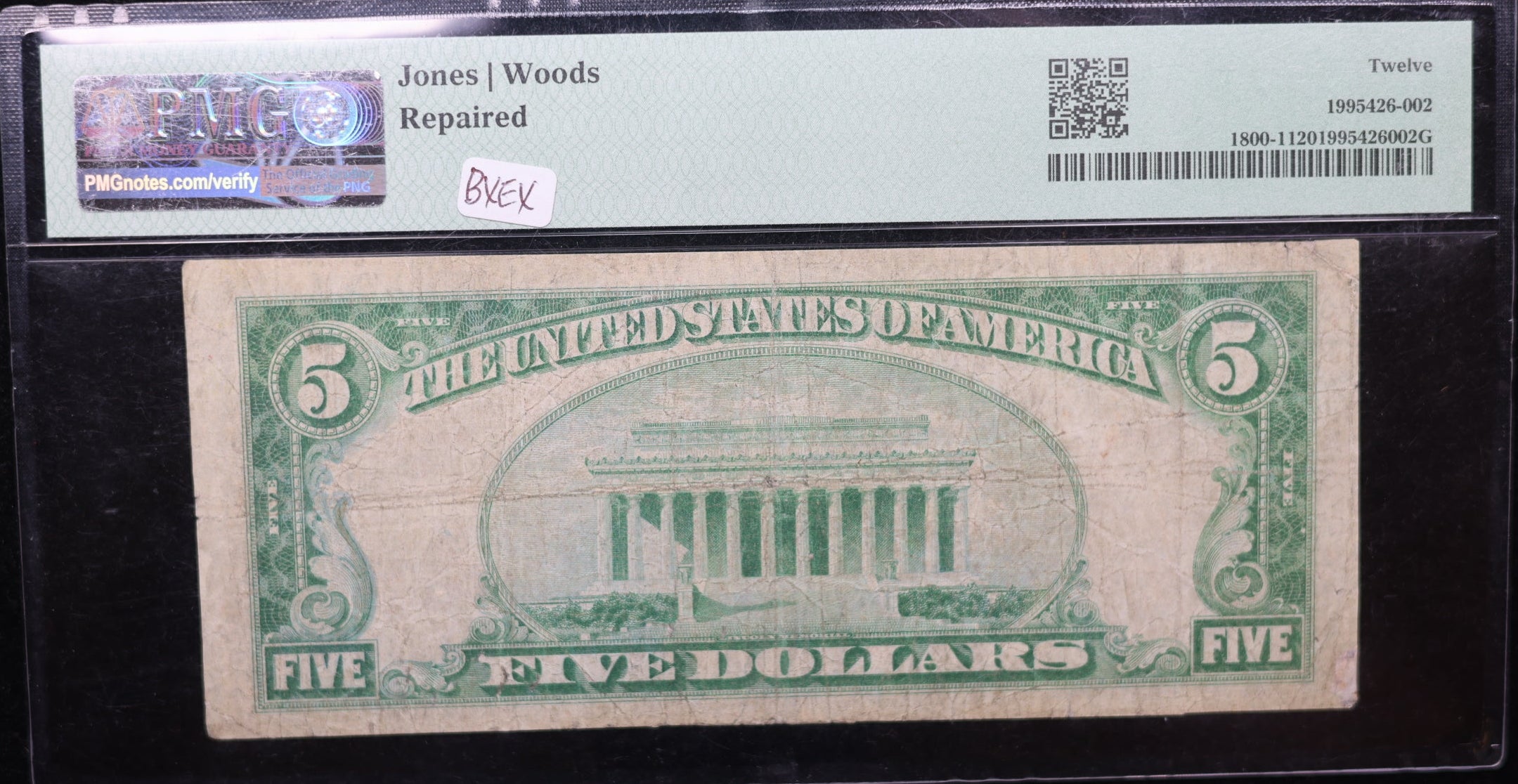 1929 $5, Troutville, Virginia. Ch#9764, PMG Fine-12, Fr#1800-1, Store #SGNB003.
