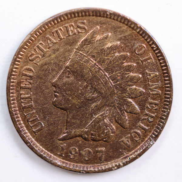 1907 Indian Head Cent, Extra Fine Circulated Coin, Store #CT0650