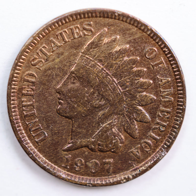 1907 Indian Head Cent, Extra Fine Circulated Coin, Store