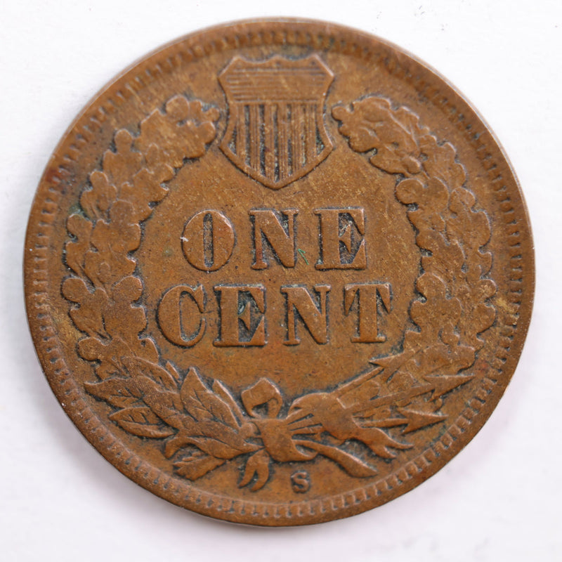 1908-S Indian Head Cent, Extra Fine Circulated Coin, Store