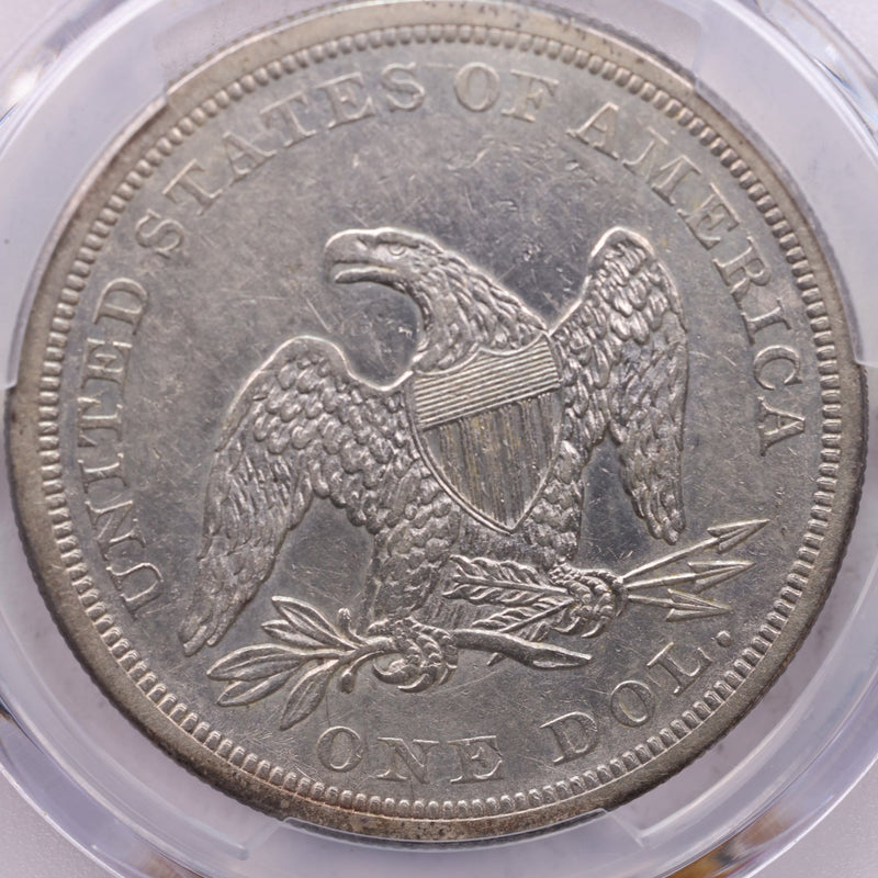 1865 $1 Liberty Seated Dollar., PCGS Graded XF., Store