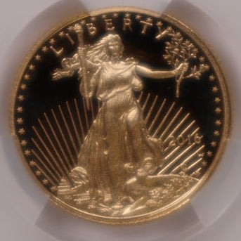 2016-W $5, Proof Gold American Eagle Coin, 1/10 OZT, CAC PR68DCAM, Store #GMC277