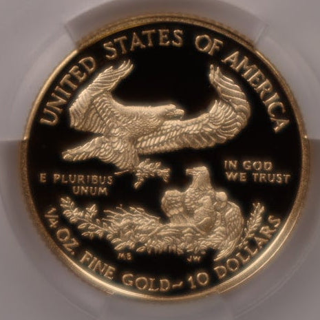 2016-W $10, Proof Gold American Eagle Coin, 1/4 OZT, CAC PR70DCAM, Store #GMC279