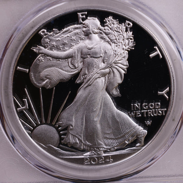 2024-W Proof American Silver Eagle., PCGS PF-70., Store #9063