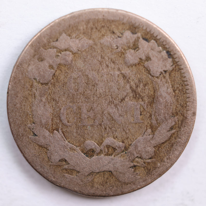 1858 Flying Eagle Small Cent, Abt Good Circulated Coin, Store